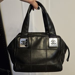 Chanel Quilted Caviar Boston CC Logo Bag